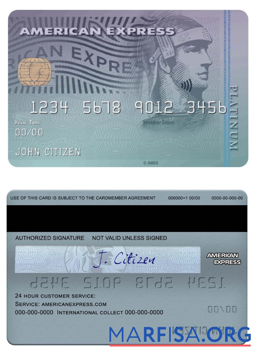 США Discover Банковский amex platinum Карта макет