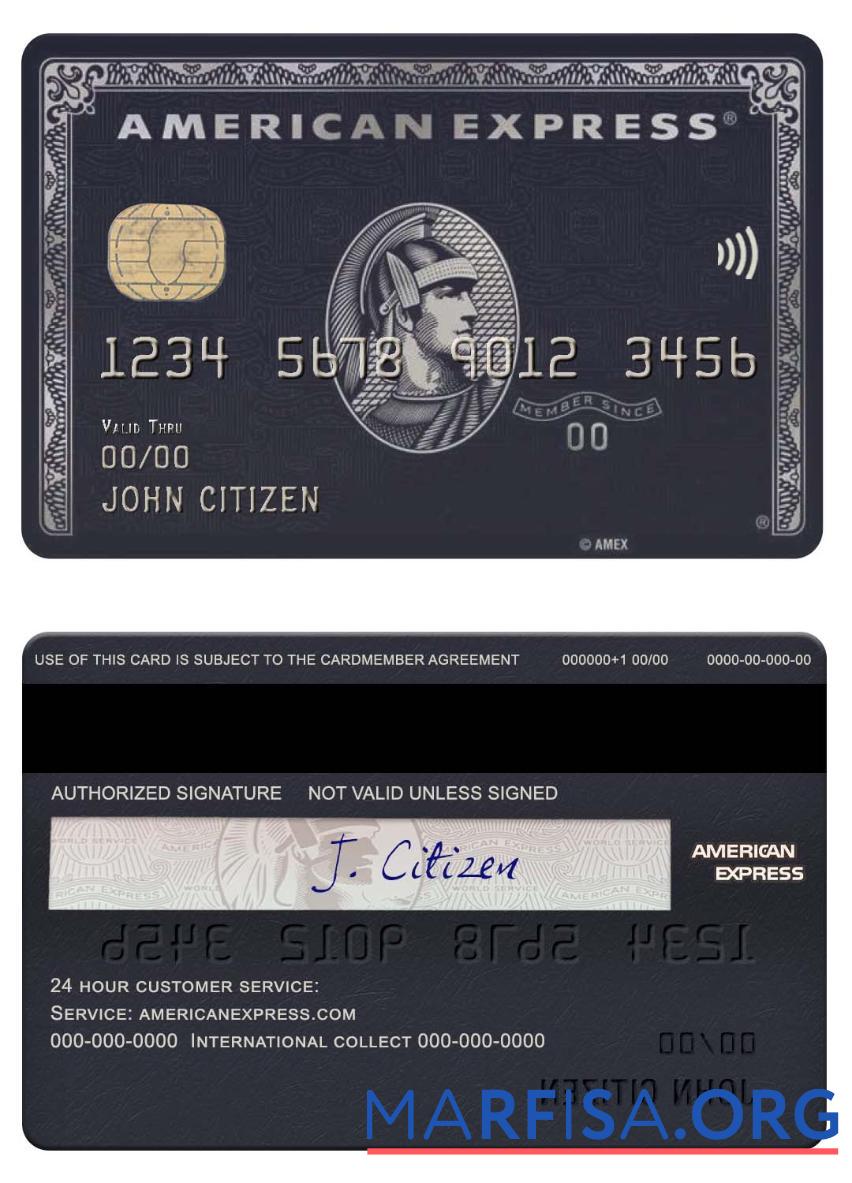 США JP Morgan Chase Банковский american express black Карта шаблон