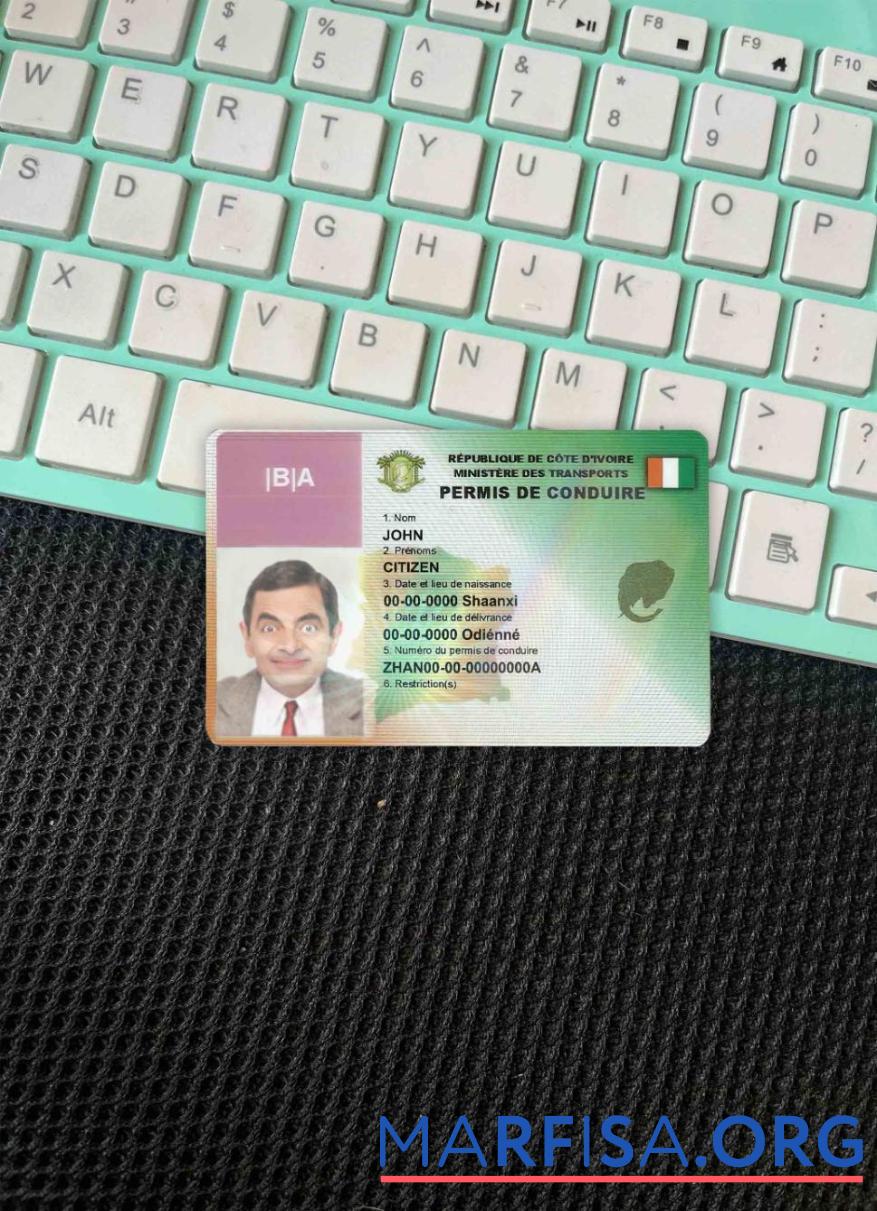 Cote D'ivoire DL фотообраз Лицевая сторона образец