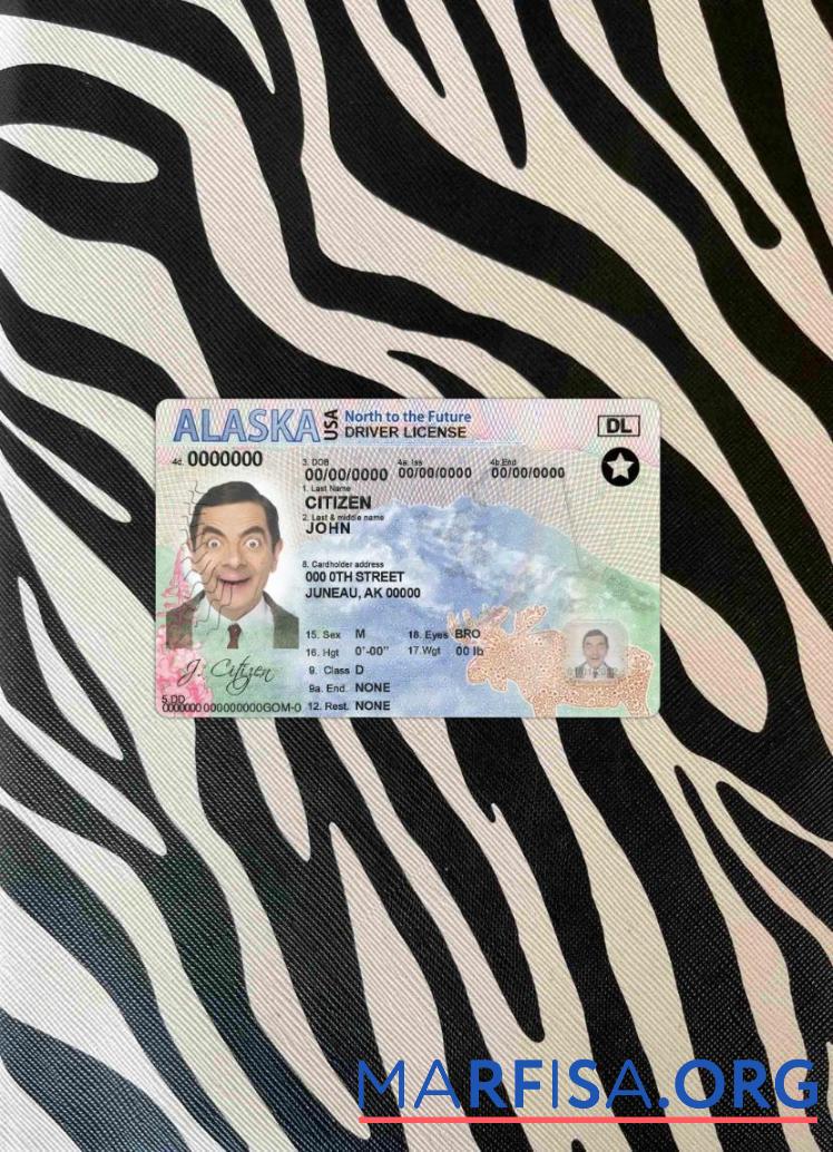 США Alaska DL фотообраз Лицевая сторона дизайн