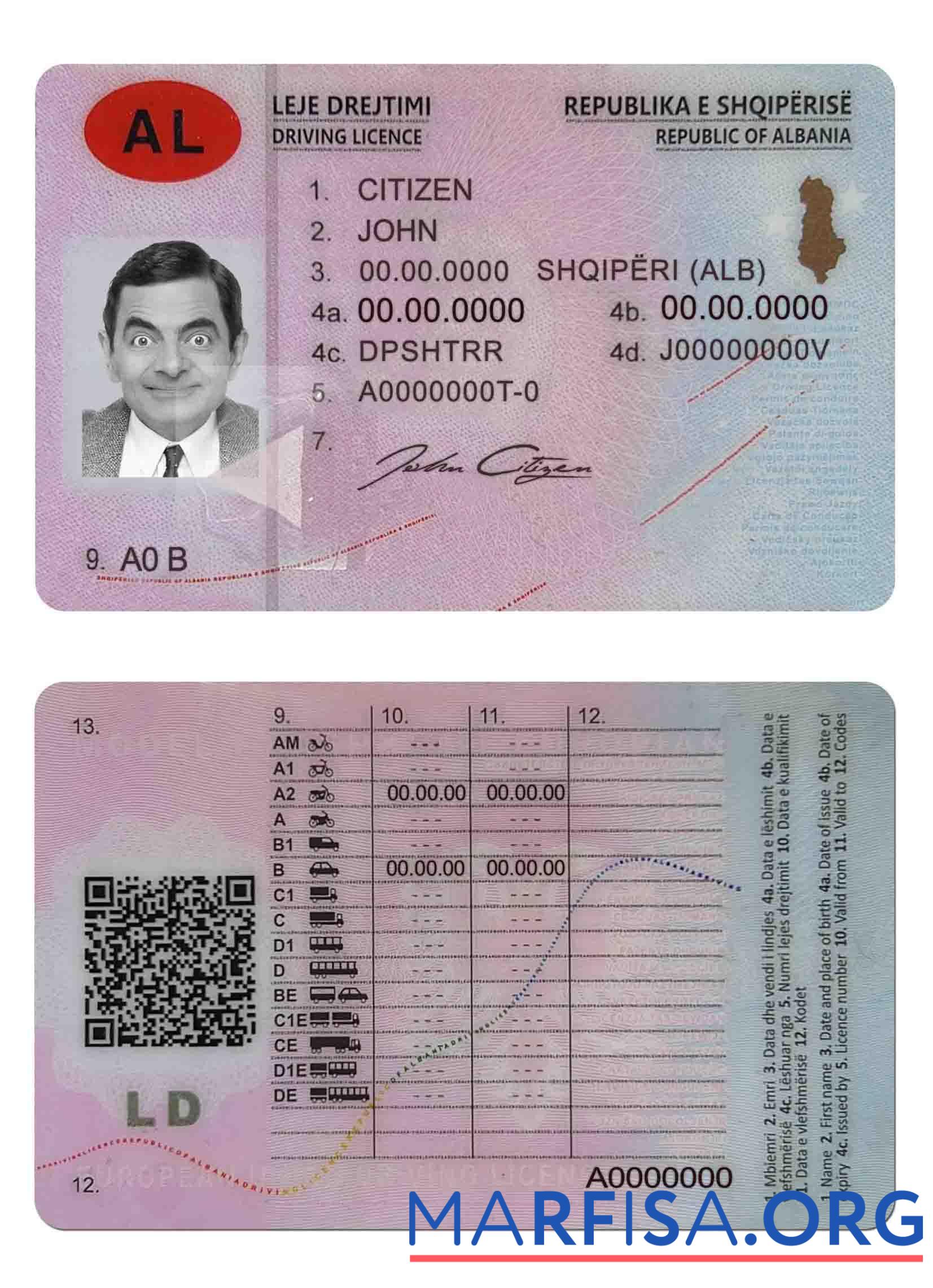 Albanien DL (2015 Gegenwärtig) Vorlage