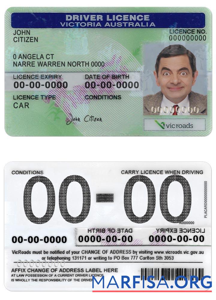 Australien Victoria state dl (Version 2) Design
