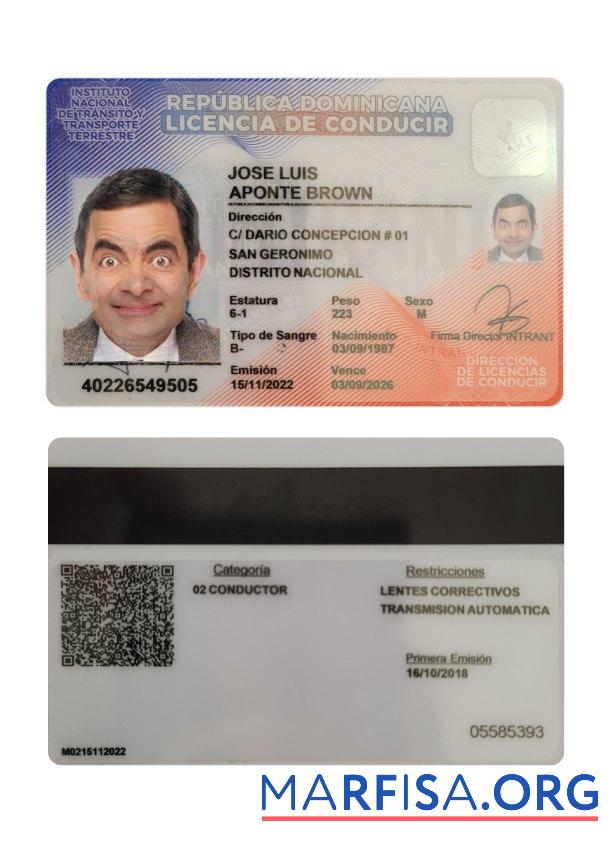 Dominikanische Republik Führerschein Probe