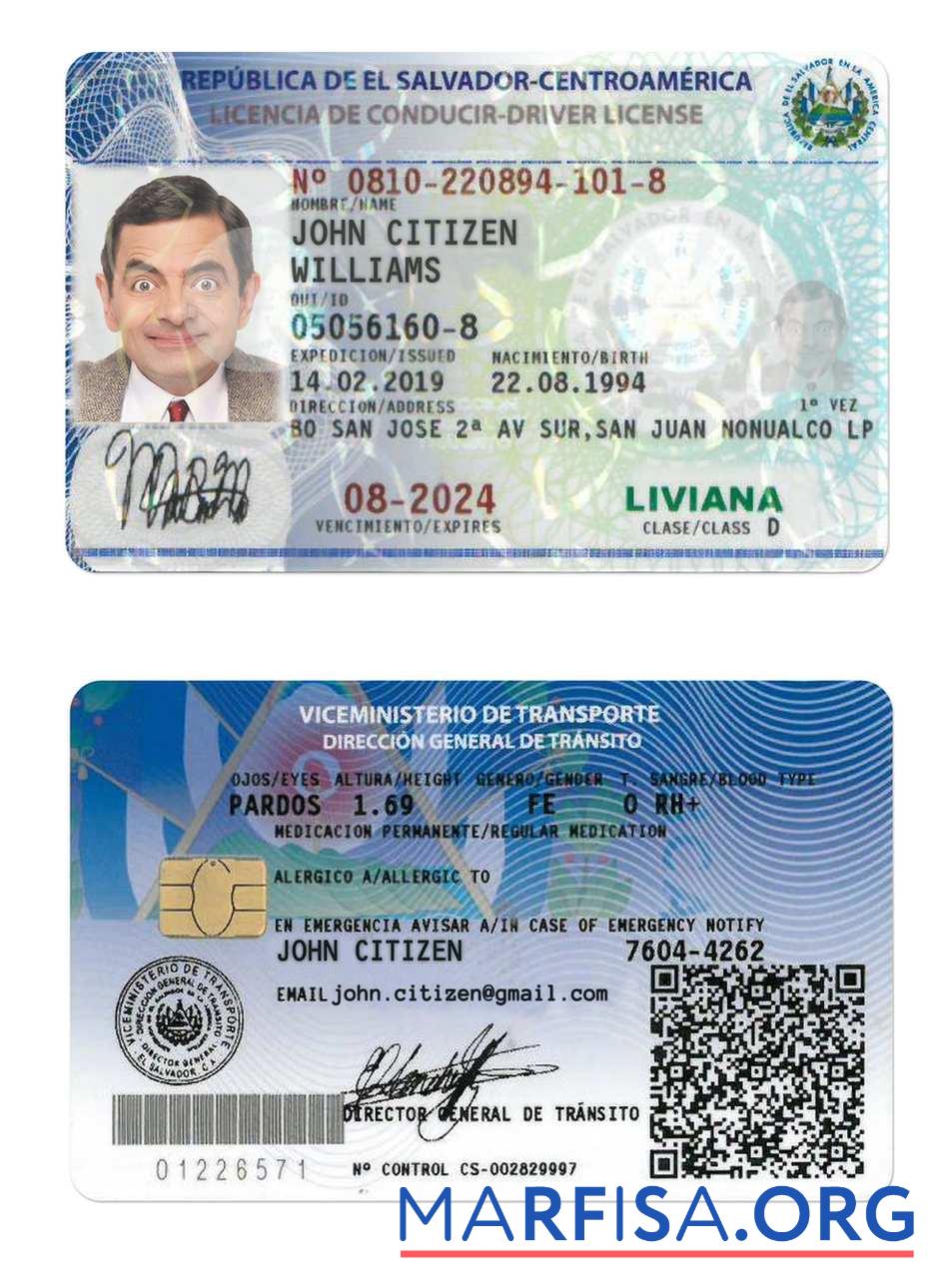 El Salvador Führerschein Probe