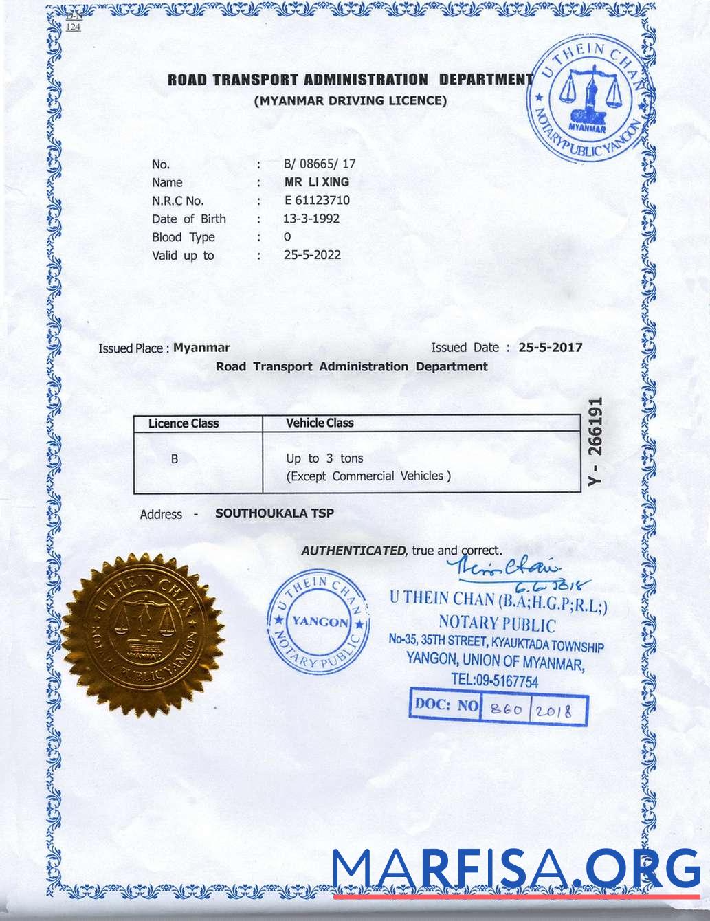Myanmar Führerschein Kostenlos Vorschau