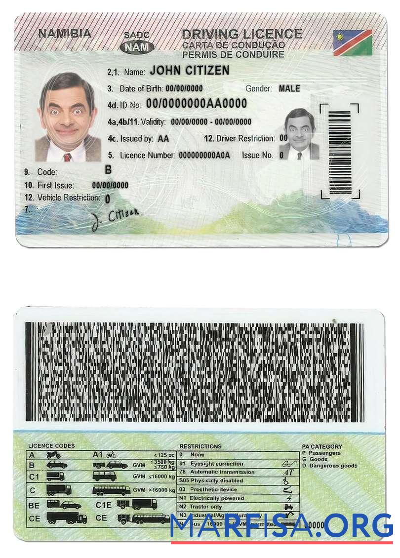 Namibia Führerschein Vorschau