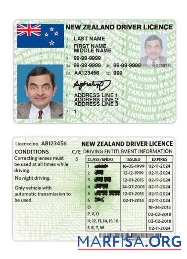 Neuseeland Führerschein Version 3 Vorschau