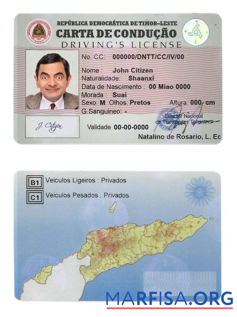 Timor Leste Führerschein Vorschau