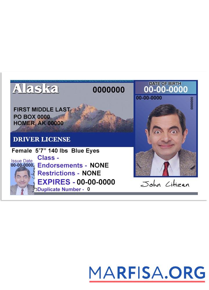 USA Alaska Führerschein Version 2 (Vorderseite) Vorschau