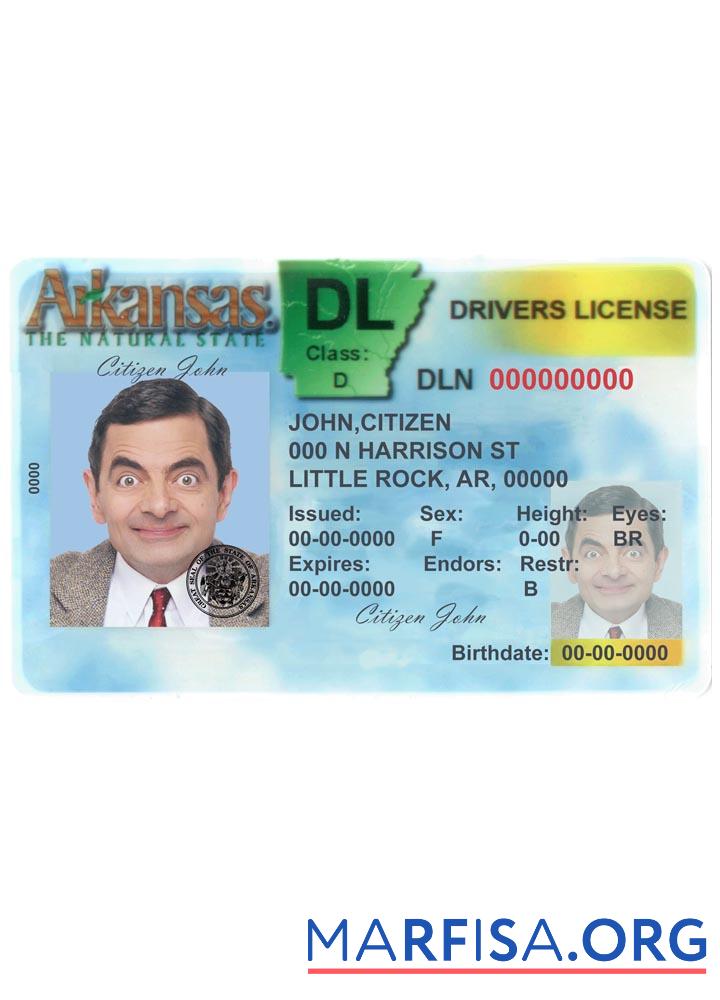 USA Arkansas DL Version 2 (Vorderseite) Vorschau
