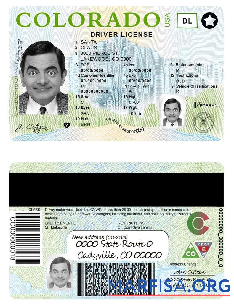 USA Colorado Führerschein Probe