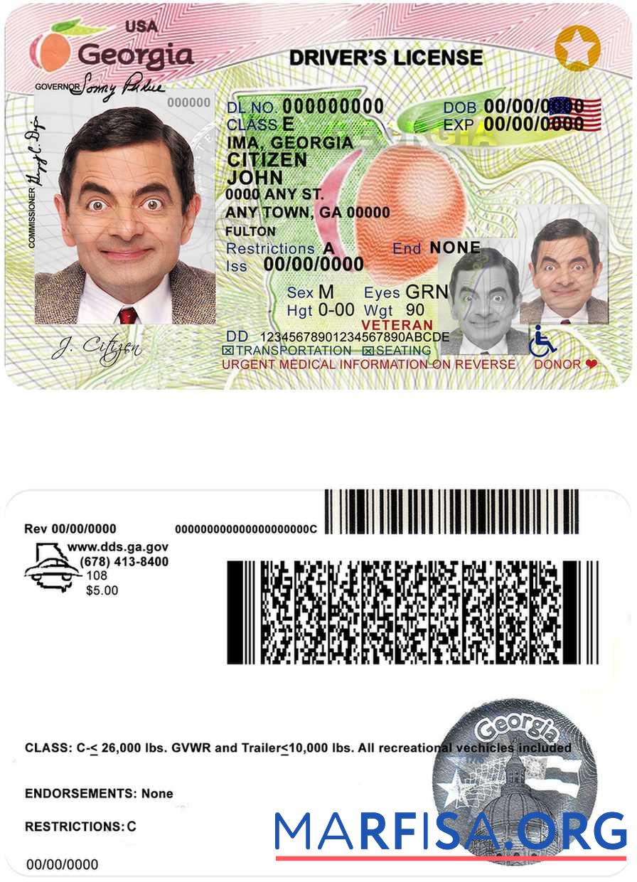 USA Georgien Führerschein (2017 2019) Vorschau