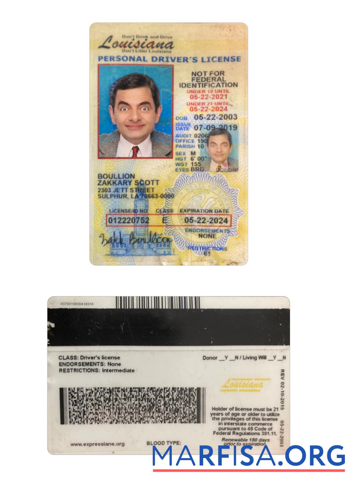 USA Louisiana under 21 Führerschein Vorschau