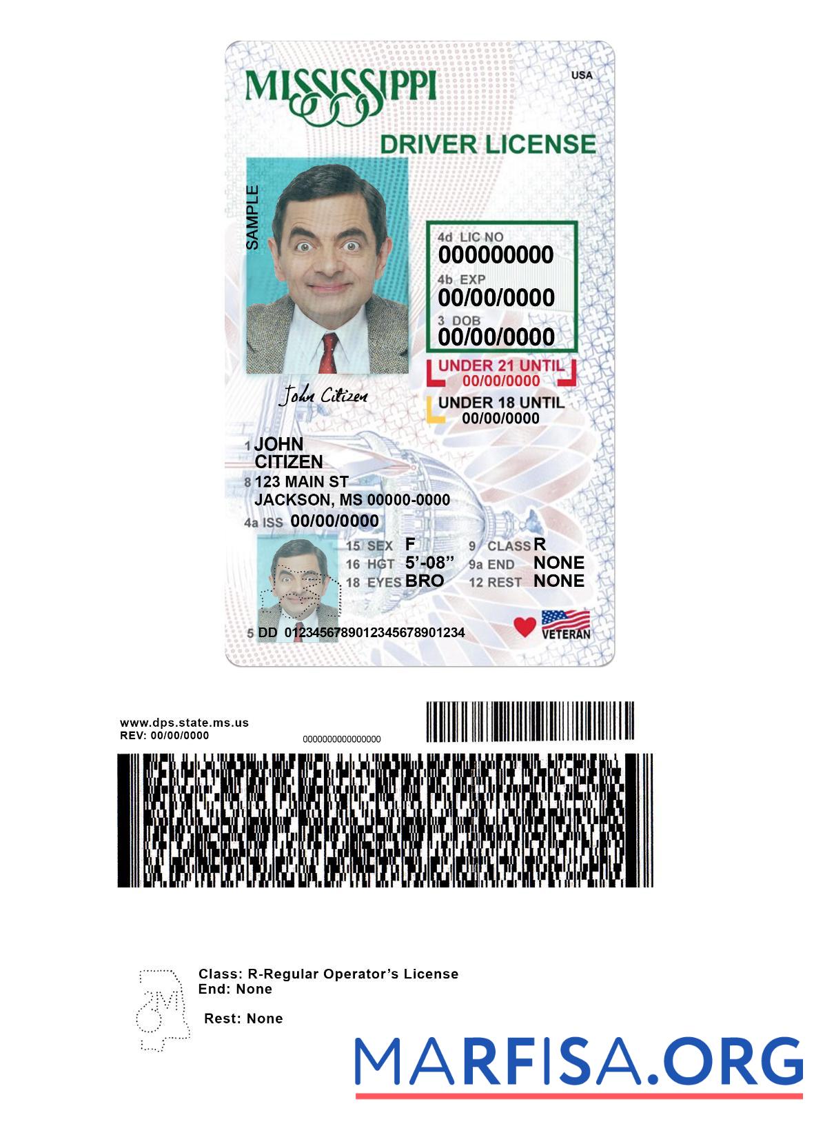 USA Mississippi Führerschein under 21 Vorschau