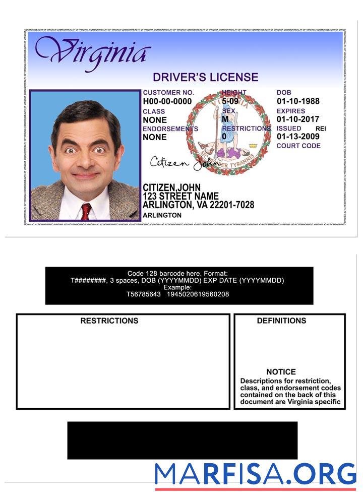 USA Virgina DL Version 2 Design