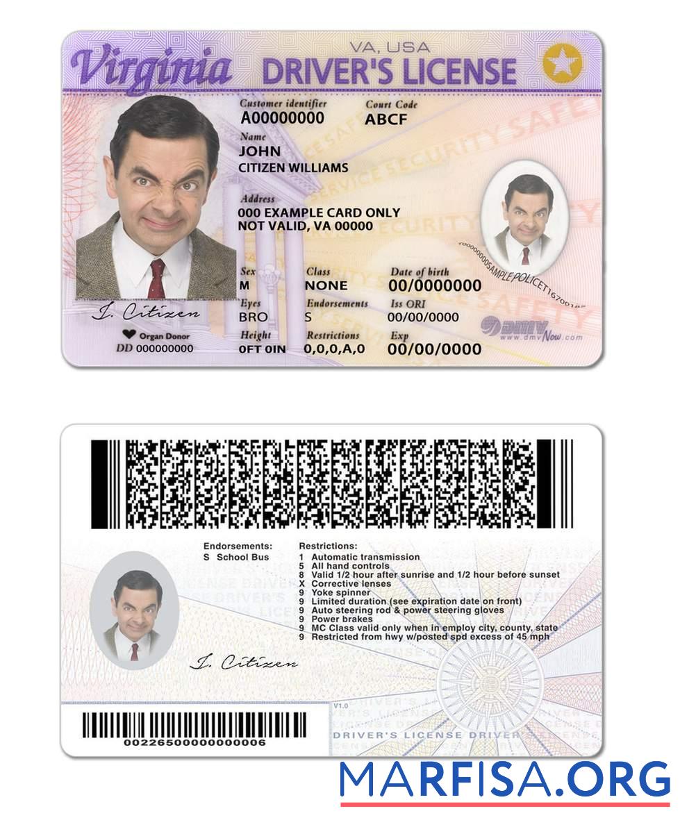 USA Virginia Führerschein Vorschau