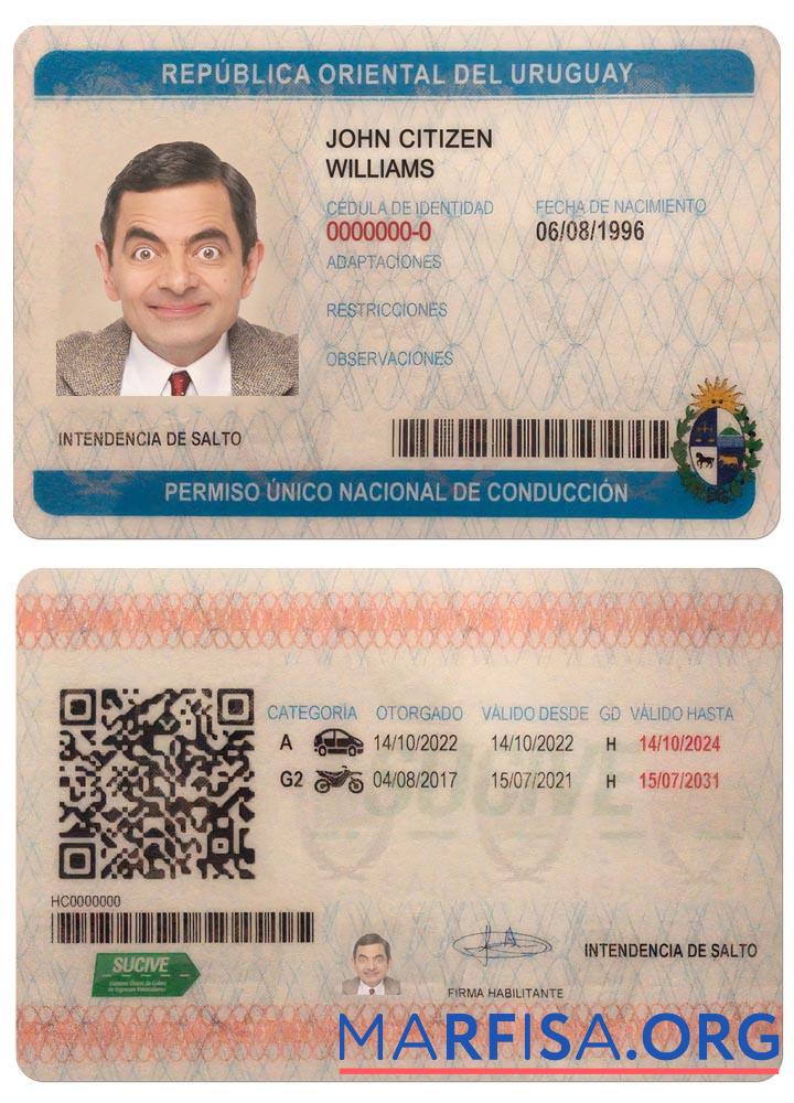 Uruguay Führerschein Vorschau
