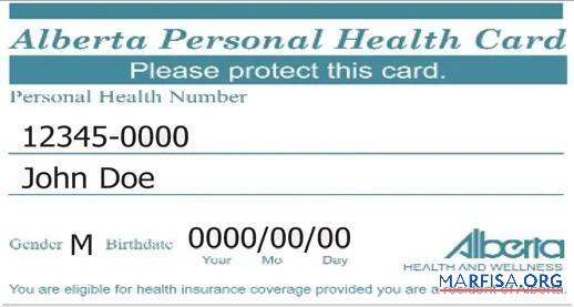 Alberta Gesundheit Versicherung Karte Vorschau
