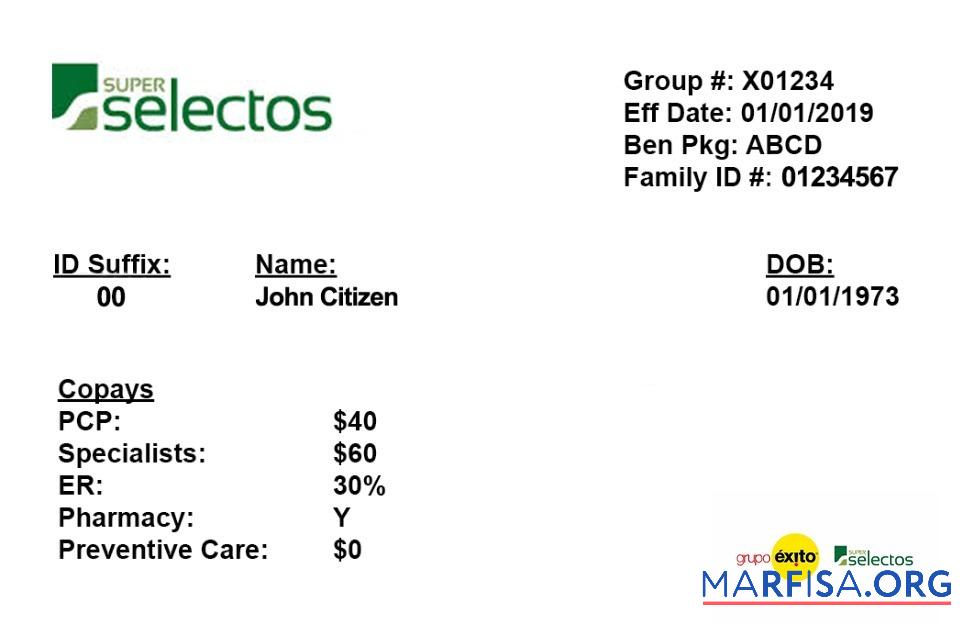 El Salvador Gesundheit Versicherung Karte Mockup