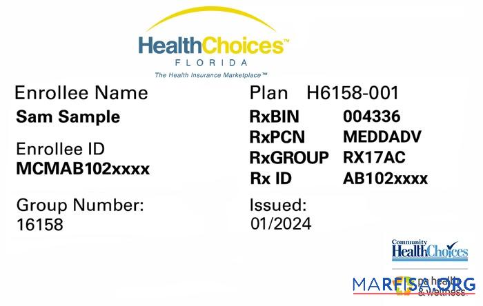Florida Gesundheit Versicherung Karte Design