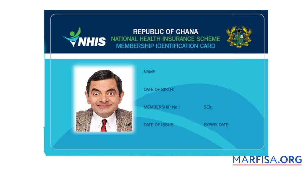 Ghana NHIS Gesundheit Versicherung Karte Mockup