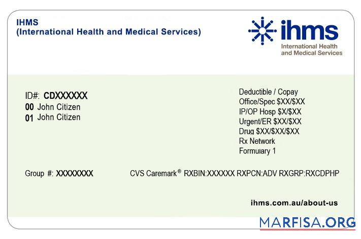 Nauru Gesundheit Versicherung Karte Mockup