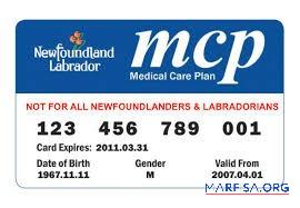 Newfoundland and Labrador Medizinisch plan Karte Vorschau