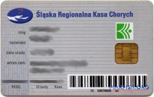 Polen Silesia Regional Gesundheit fund Gesundheit Versicherung Karte Vorschau