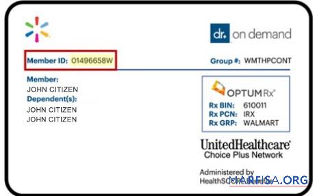 USA UnitedHealthcare Gesundheit Versicherung Personalausweis Mockup