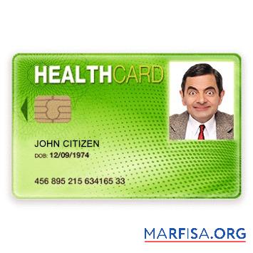 USA Gesundheit Karte Design