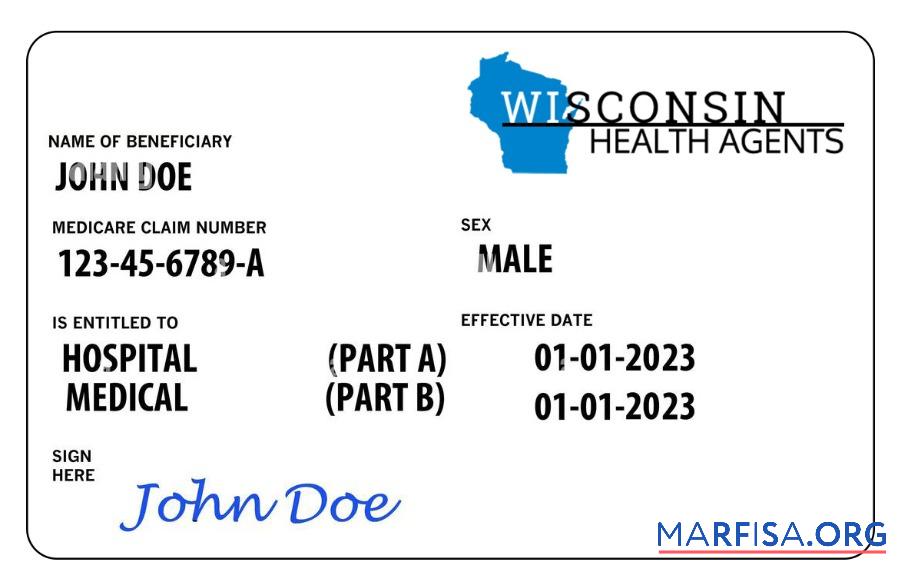 Wisconsin Gesundheit Versicherung Karte Vorschau