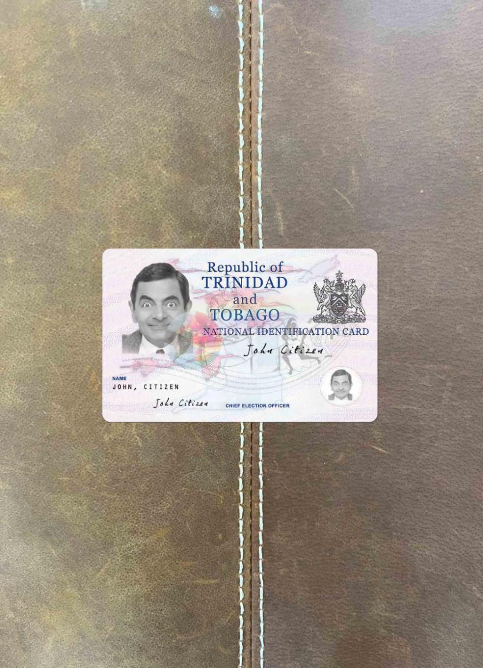 Тринидад и Тобаго Удостоверение личности фотообраз Лицевая сторона предпросмотр