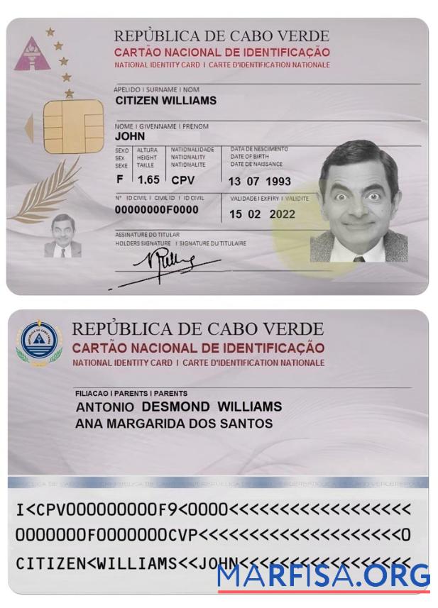 Kap Verde Personalausweis Probe