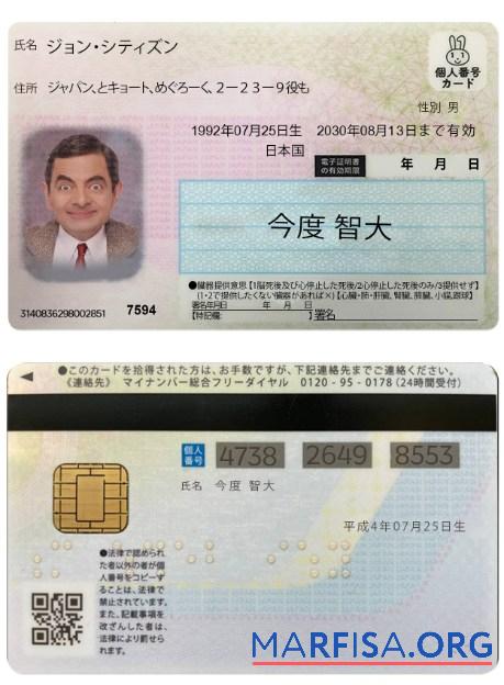 Japanese Personalausweis Design
