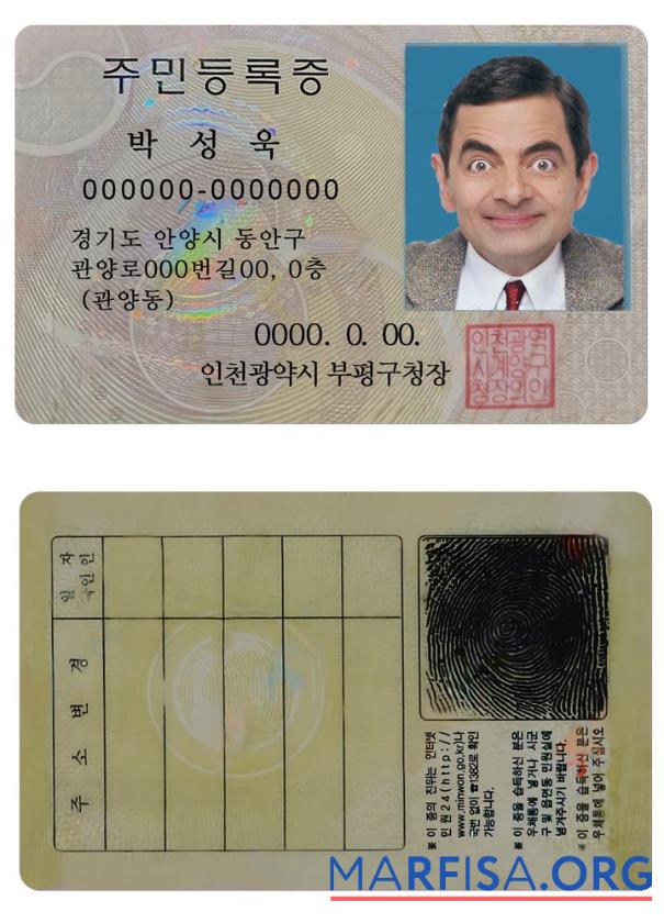 Korea Ausweis Design