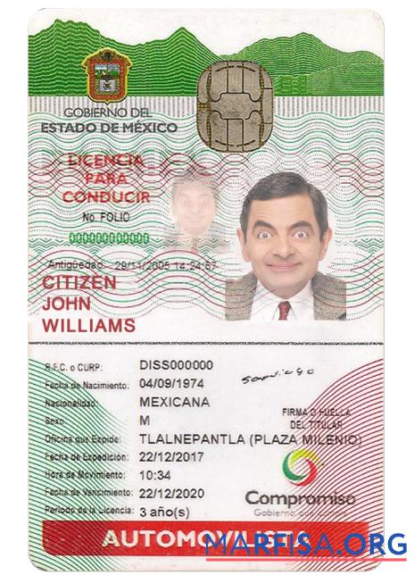 Mexiko Ausweis Version 2 Vorschau