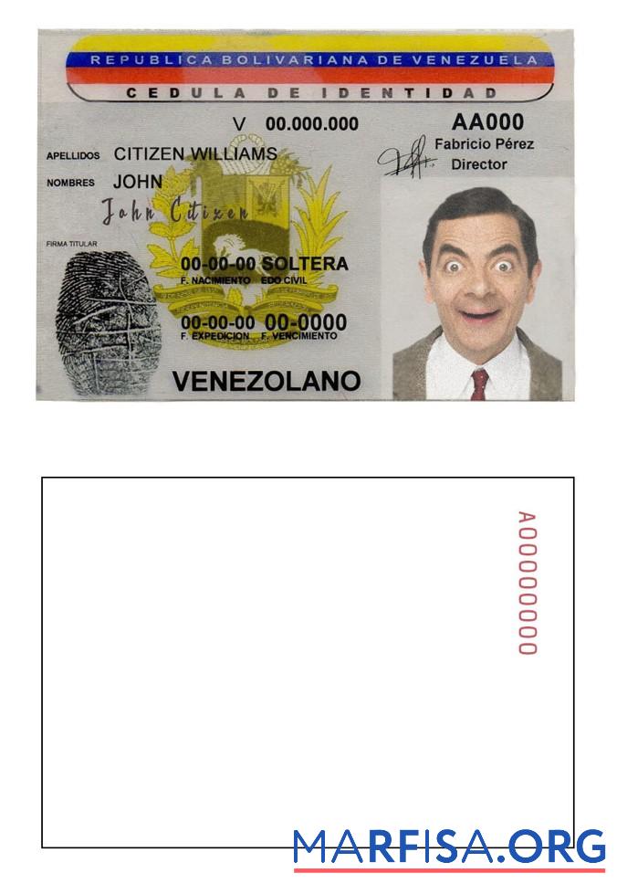 Venezuela Ausweis Vorschau