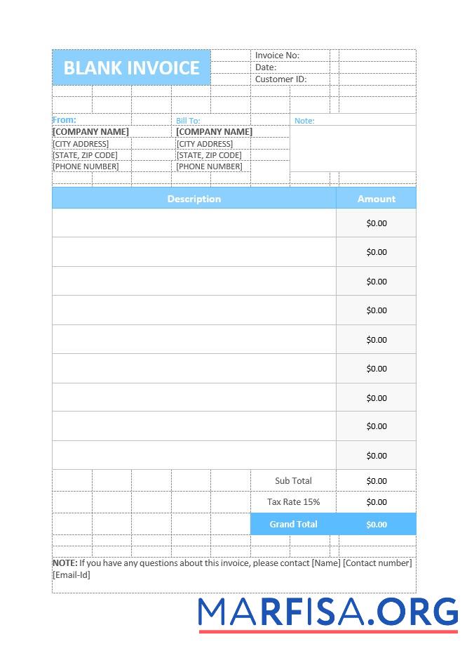 Professionell Kostenlos Basic Rechnung Vorlage