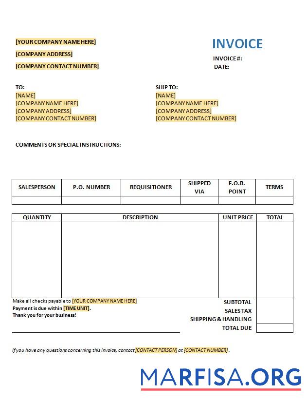 Premium Kostenlos Purchase Rechnung Vorlage