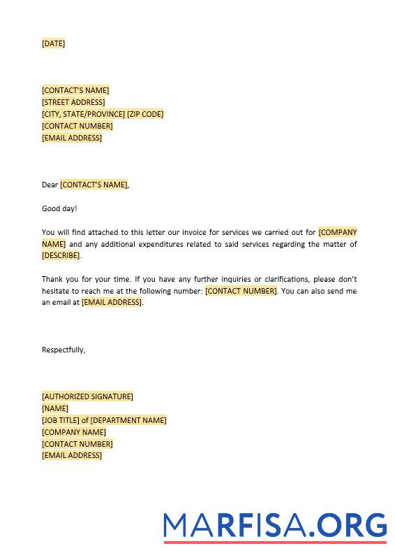 Bearbeitbar Brief to Customer Rechnung Attached Vorlage