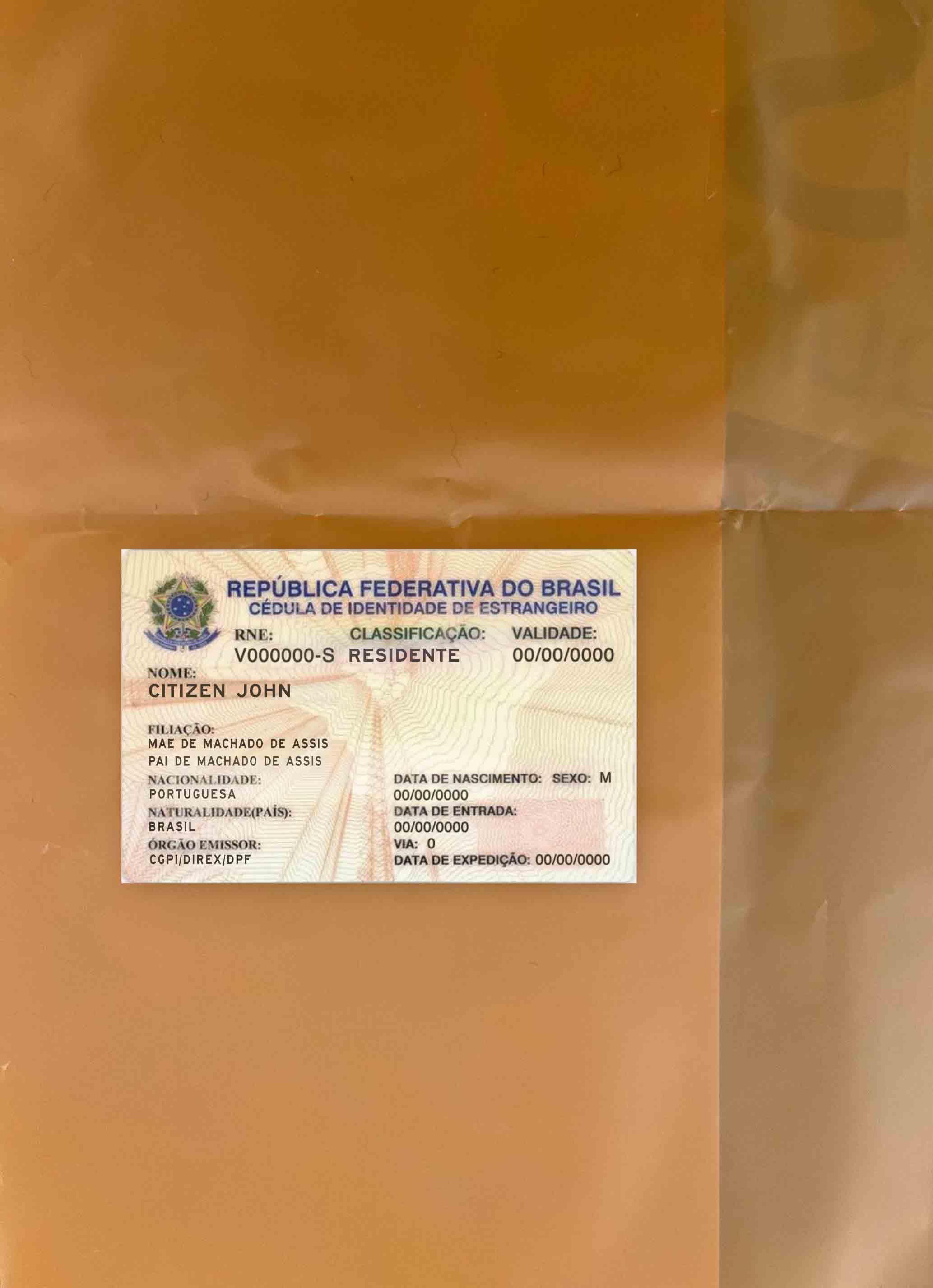 Brasil Einwohner Genehmigung Foto-Look Vorderseite Vorschau