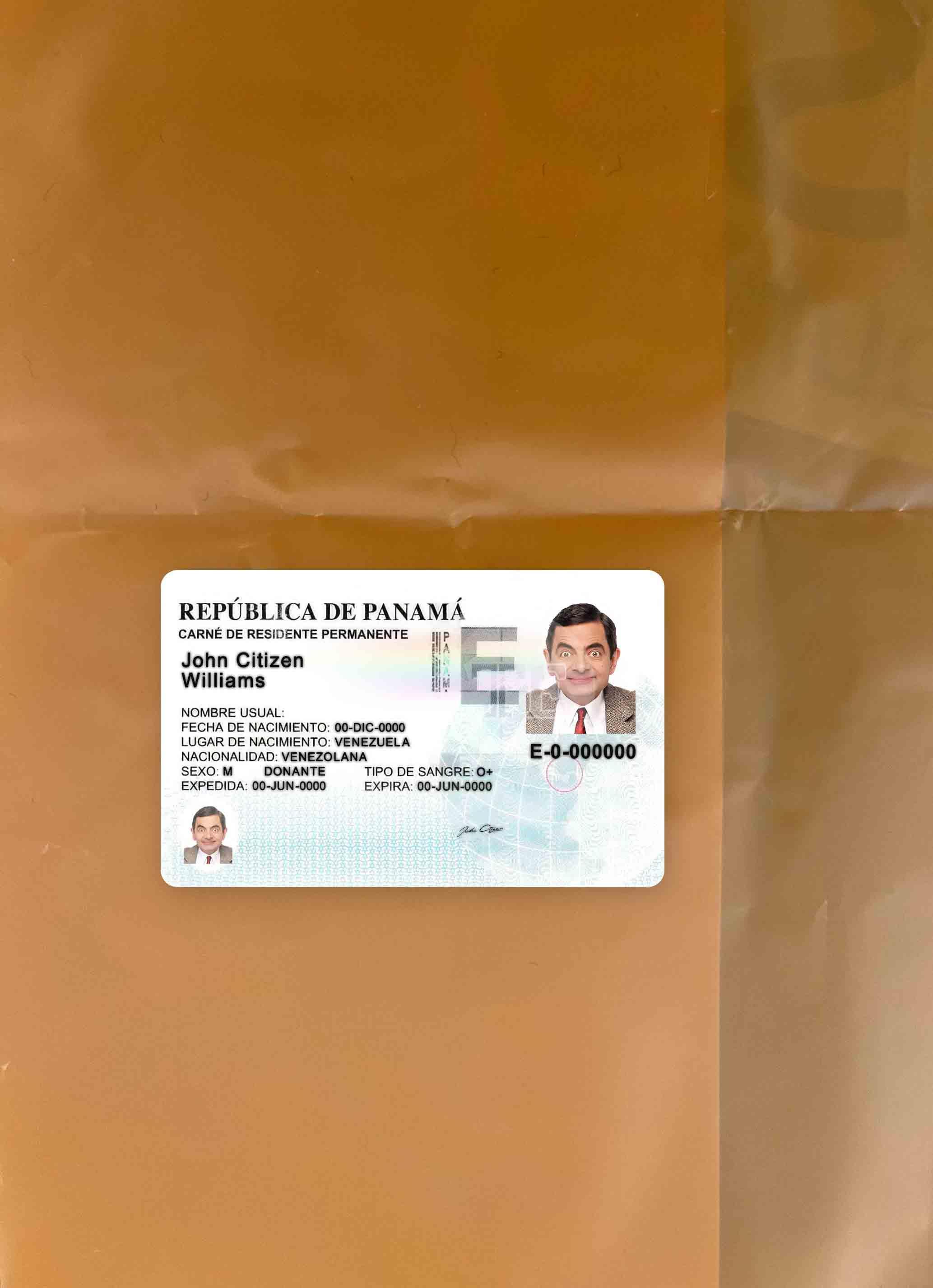 Panama Wohnsitz Genehmigung Foto-Look Vorderseite Vorschau