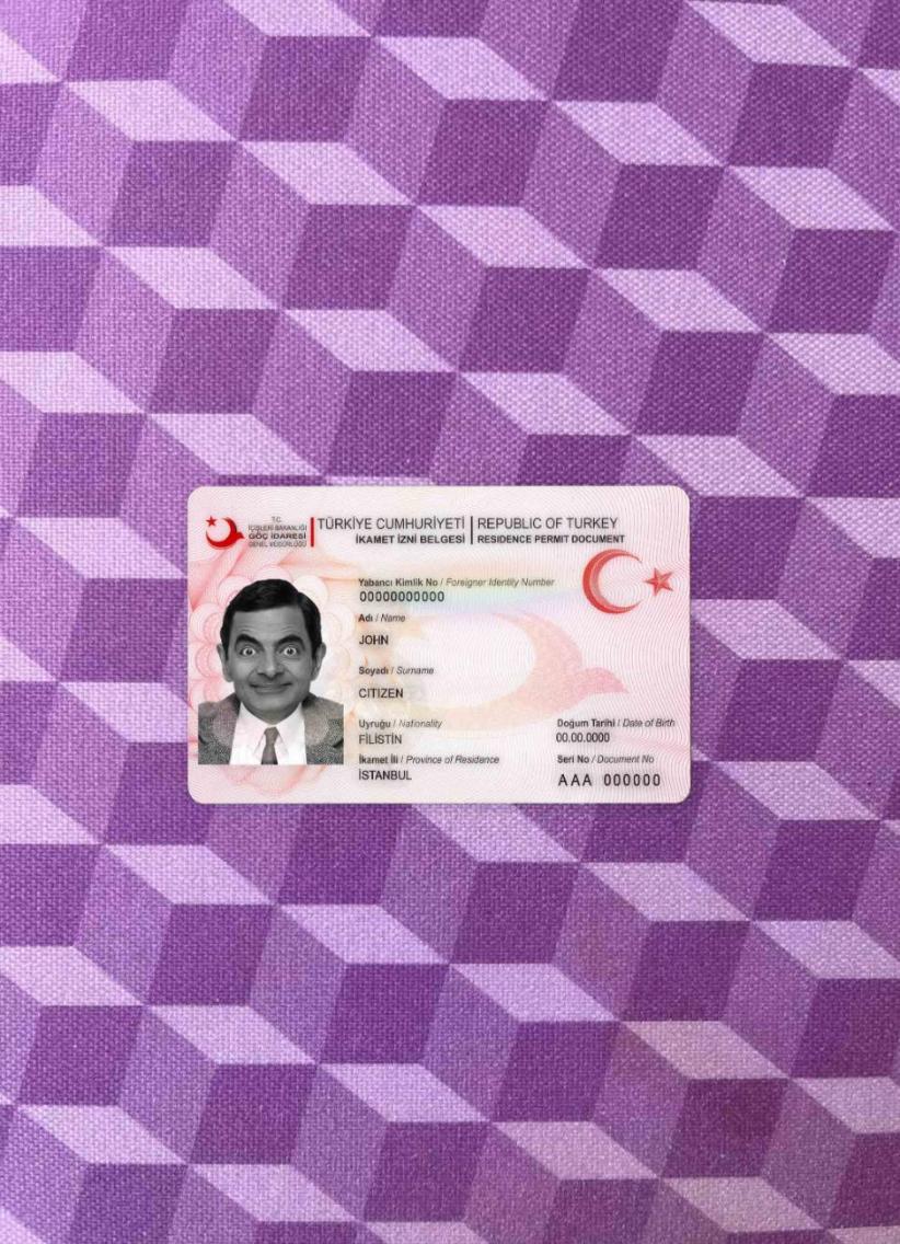 Türkei Wohnsitz Genehmigung Foto-Look Vorderseite Vorschau