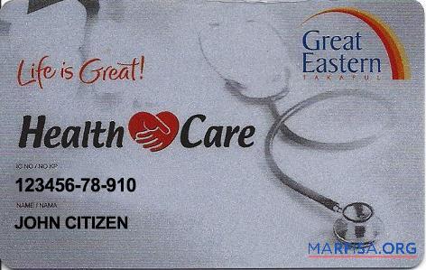 Малайзия Здоровье care Карта шаблон