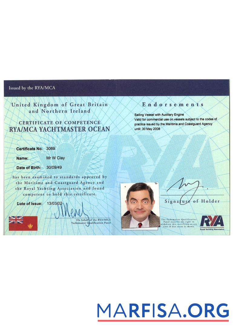 Великобритания Сертификат of competence дизайн