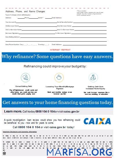 Brasilien Caixa Bank Hypothek Kontoauszug, 3 pages, 3 scr Design