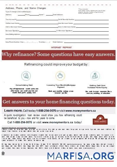 Kanada Money Mentors (MM) Bank Hypothek Kontoauszug, 3 pages, 3 scr Mockup