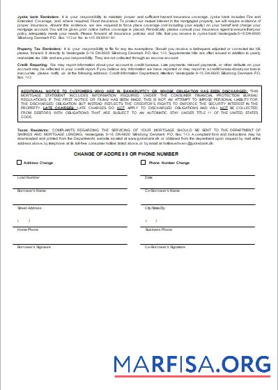 Dänemark Jyske Bank Hypothek Kontoauszug, 3 pages, 3 scr Vorschau
