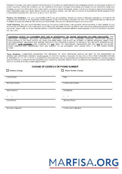 Dänemark Nykredit Bank Hypothek Kontoauszug, 3 pages, 3 scr Design