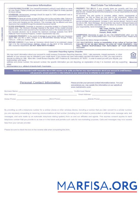 Pakistan Habib Hypothek Kontoauszug in Word and PDF Formate, 3 pages 3 Mockup